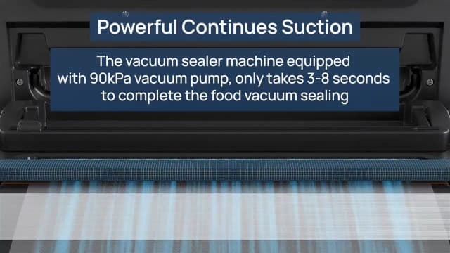 Liquid Vacuum Sealer Machine, 90Kpa Vacuum Sealer Machine Preservation Dry/Moist/Liquid Modes, LED Indicator Light, Handle Locked Design, Built-in Cutter and Bag Storage, Removable Drip Tray