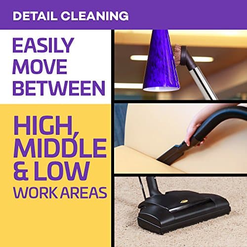 ProTeam ProVac FS 6 Commercial Backpack Vacuum with Power Nozzle Tool Kit, 6 Quart, Gray