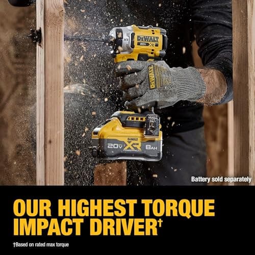 DEWALT 20V MAX XR 1/4 Inch Cordless Impact Driver, Bare Tool Only (DCF860B)