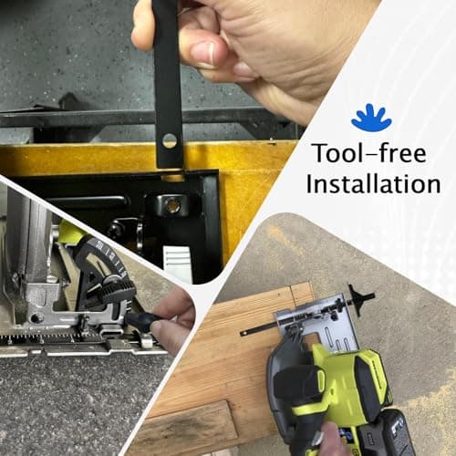 Edge Rip Guide for Ryobi P508 Circular Saw, Replacement Rip Fence Guide 204585001, Compatible with Ryobi P501G, P506, P507, P508, PCL500 (with Edge Guide Knob)