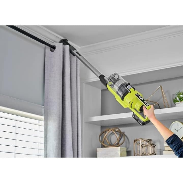 Ryobi RSV18-0 Battery Vacuum Cleaner 18V ONE+ 820l/min 600ml 24cm Kit 2.0 Ah