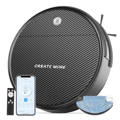 Bagotte Robot Vacuum and Mop, BG550Pro Robotic Vaccum with 550ml Large Dust Bin, Zigzag Efficient Navigation, 2.75'' Slim Design, Automatic Robotic Vacuum Cleaner for Pet Hair, Hard Floor, Carpet