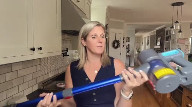 Cordless Vacuum Cleaner, 8 in 1 Powerful Stick Vacuum with 45min Runtime, Anti-Tangle Vacuum Cleaners for Home, Lightweight Handheld Wireless Vacuum for Hardwood Floor Carpet pet Hair, Blue