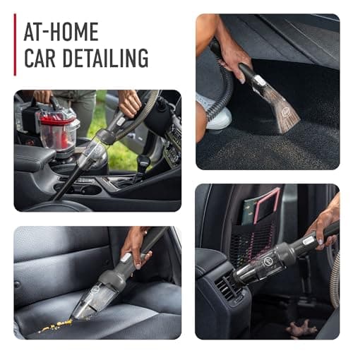 Hoover ONEPWR CleanSlate Cordless Portable Carpet & Upholstery Spot Cleaner Machine, Stain Remover, Auto and Car Detailer, BH14000V, Silver + Hoover CleanSlate 5-Piece Car Cleaning Tool Kitz