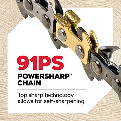 Oregon 15 Amp Powerful Self-Sharpening Corded Electric Chainsaw with 18-Inch (45cm) Guide Bar, Low Kickback 15 Amp Chainsaw, with Integrated Powersharp Chain, 2-Year Warranty (CS1500)