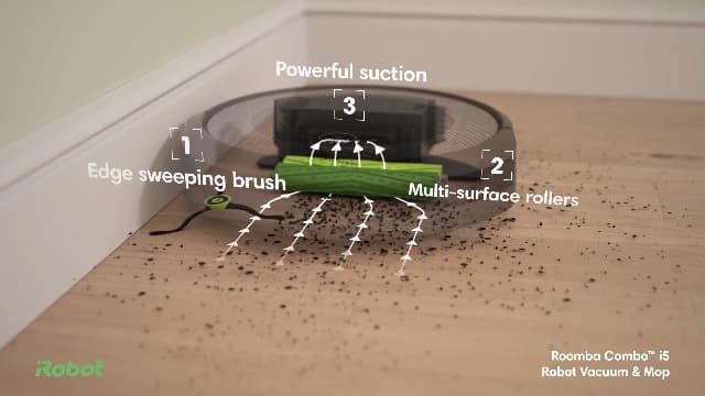 iRobot Roomba Combo i5 Robot Vacuum & Mop - Clean by Room with Smart Mapping, Works with Alexa, Personalized Cleaning Powered OS, Ideal for Pet Hair, Carpet and Hard Floors