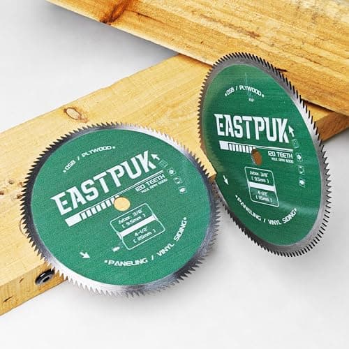 3Pcs 4-1/2 Inch 120 Tooth Circular Saw Blade with 3/8 Inch (9.5mm) Arbor, Fast Cutting for Plywood, OSB, Paneling and Vinyl Siding Wood