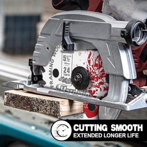 6''24 Teeth Circular Saw Blade for Wood Cutting - 2-Piece Set, Ideal for Plywood, Hardwood, OSB, and More