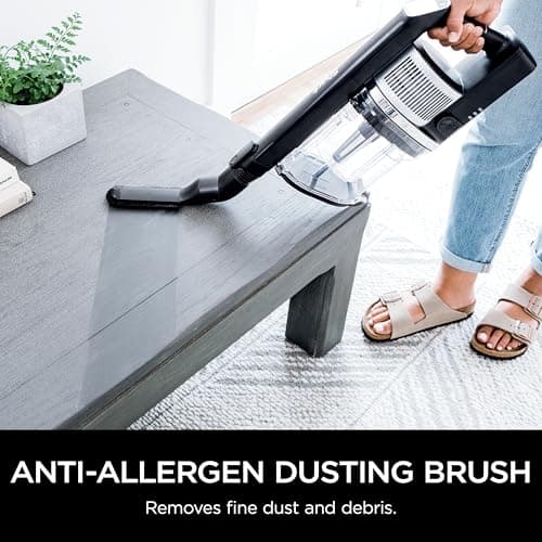Shark Vertex Pro Cordless Vacuum Cleaner with HEPA Filter, Lightweight, Portable, Removable Handheld, Self Cleaning DuoClean PowerFins, 120-min Runtime, IQ Display, Black/Silver, IZ682H