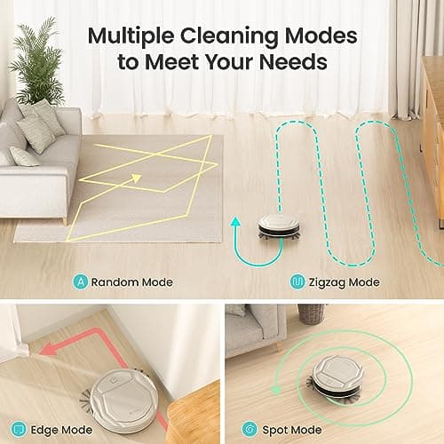 Lefant Robot Vacuum M210 Pro, Slim,Powerful Suction,120 Mins Runtime, Self-Charging Robotic Vacuum Cleaner, APP/Voice/WiFi/Alexa Control, Ideal for Pet Hair,Low-Pile Carpet, Hard Floor