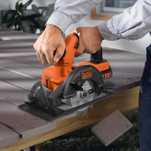 BLACK+DECKER 20V 5-1/2" Cordless Circular Saw, Bare Tool Only (BDCCS20B)