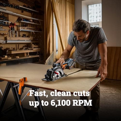 Worx WX531L 20V WORXSAW 4.5" Cordless Compact Circular Saw