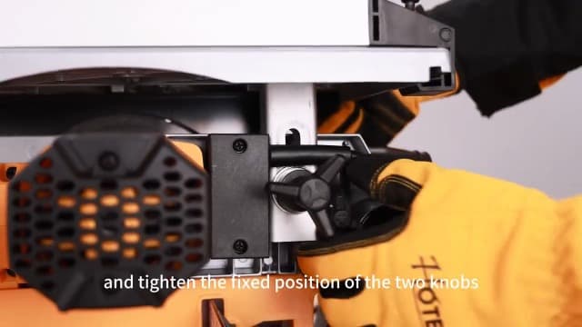 Hoteche 8-1/4-Inch 2-in-1 Compound Miter Saw & Table Saw – 10A Dual-Function Power Tool for Wood and Metal Precision Cutting