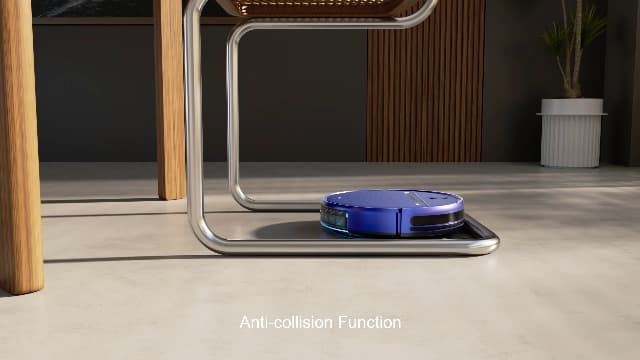 Robot Vacuum and Mop Combo, 2-in-1 Mopping Robot Vacuum Cleaner with 2300Pa Suction, 2.87'' Slim Design, Wi-Fi/App/Voice Control, 3D Obstacle Avoidance&Self-Charging for Hard Floors, Carpets, Pet Hair