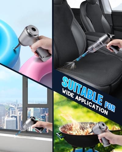 18000Pa Car Vacuum Portable Cordless, 5000mAh High Power Cordless Vacuum Cleaner, 120W Portable Vacuum for Car, Office, Pet and Home Cleaning
