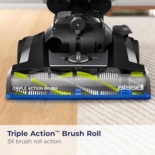 Bissell® CleanView Swivel Vacuum with Triple Action Brush Roll, Swivel Steering, Extension Wand, Easy-Empty Dirt Tank, Multi-Cyclonic Suction System, New 2024 Model
