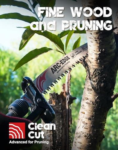 EZARC Japanese Teeth Reciprocating Saw Blade 15 Inch, Arc Edge Wood Pruning Saw Blades 6TPI for Tree Trimming, Wood Cutting, 3 Pieces