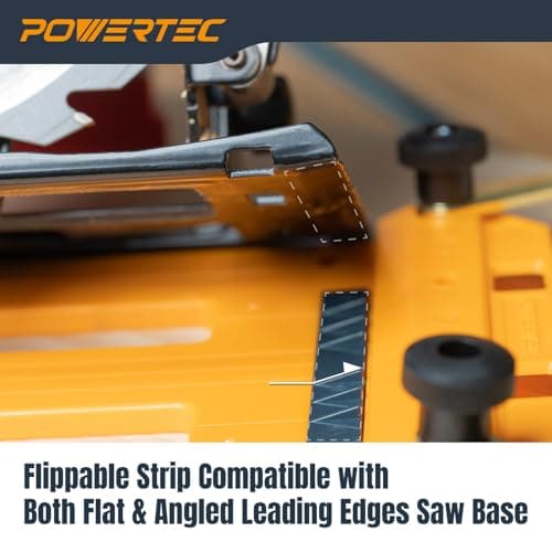 POWERTEC Circular Saw Guide Rail System – Rip-Cut Edge Guide Track for Straight Cuts in Plywood, Sheet Goods & Panels – Fits Left & Right Circular Saws – Portable Cutting Jig for Woodworking (72093)