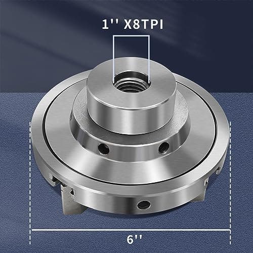 6 Inch Wood Lathe Chuck Set 4 Jaws Self-Centering Lathe Chucks Thread 1 x 8TPI Lathe Chuck for Woodturning
