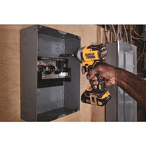 DEWALT ATOMIC 20V MAX* Impact Driver, Cordless, Compact Kit, 2 Batteries, 1/4-Inch (DCF809C2)
