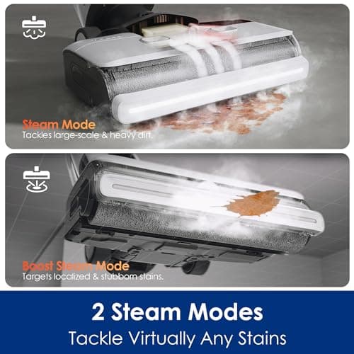 Tineco Floor ONE S7 Steam Cordless Wet Dry Vacuum Steam Mop All-in-One & A30S Cordless Stick Vacuum Cleaner, 160W Suction, 60Min Runtime