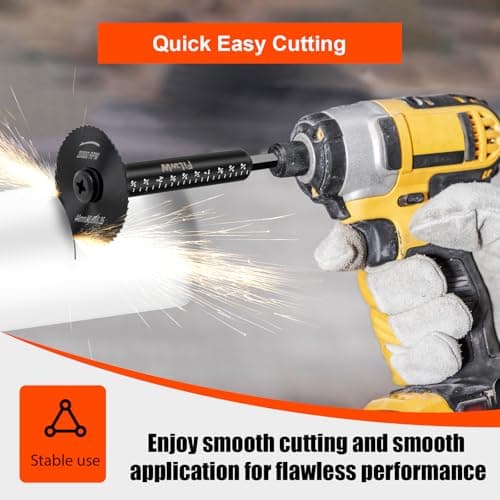 Inside Pipe Cutter,6 pcs Saw Tooth Blades with 3 Inch Scale 1/4" Hex Shank, Cutter Tool Set for PVC, Plastic, Board, Copper, Aluminum