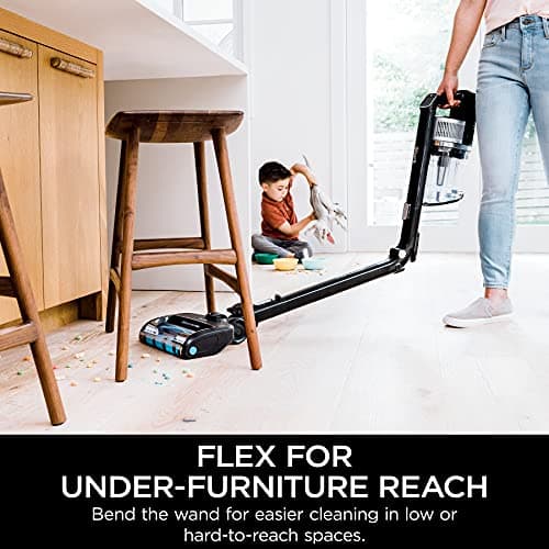 Shark Vertex Pro Cordless Vacuum Cleaner with HEPA Filter, Lightweight, Portable, Removable Handheld, Self Cleaning DuoClean PowerFins, 120-min Runtime, IQ Display, Black/Silver, IZ682H
