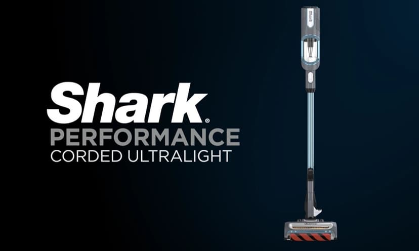 Shark UV580 Corded Stick Vacuum Performance Ultralight DuoClean with Self-Cleaning Brushroll, Removable Handheld, Blue (Renewed)