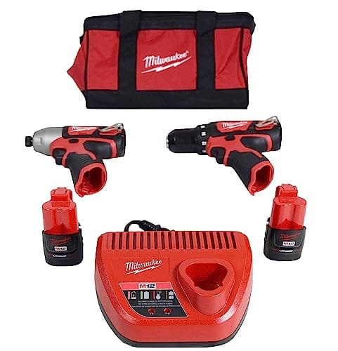 M12 Drill/Impact Combo Kit - Milwaukee 2494-22