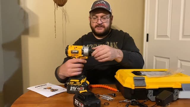 Cordless Impact Wrench - 590Ft-lbs (800N.m) Brushless 1/2 inch, 3300RPM High Torque Impact Gun, 2x 4.0Ah Battery, Charger & 7 Sockets, Electric Impact Wrench for Car Home