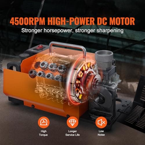 VEVOR Drill Bits Sharpener, 3-13mm Drill Bits Grinder Sharpener, Lip Relief Angle & 95°-135° Point Angle Adjustable Drill Bit Re-Sharpener, Portable Sharpening Machine with 11 Collets, CBN & SDC Wheel