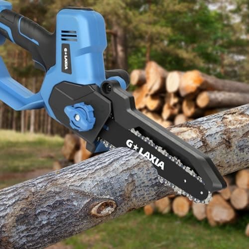 Mini Circular Saw, 4Amp 3500RPM And Battery Chainsaw 8 Inch with 2 batteries
