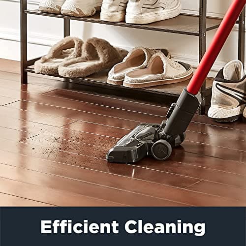 Eureka Cordless Vacuum Cleaner, Vacuum Cleaner for Home Rechargeable, Lightweight Stick Vacuum for Hardwood and Pet Hair,Rose Red, NEC101