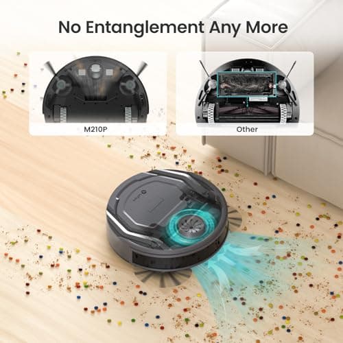 Lefant M210 Pro Robot Vacuum Cleaner, Slim and Quiet, 3 Suction Levels, 6 Cleaning Modes, Schedule Time, WiFi/APP/Alexa, 120-Min Runtime, Self-Charging, Perfect for Pet Hair and Hard Floors