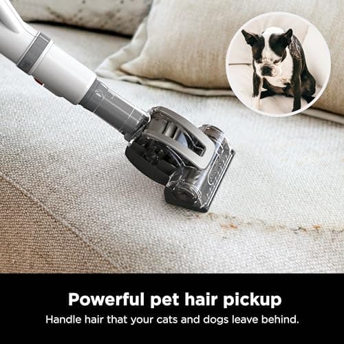Shark | Upright Vacuum Cleaner | Navigator Lift-Away | Swivel Steering | HEPA Filter | Vacuum for Pet Hair | Crevice Tool & Dusting Brush Included | For Carpets & Hard Floors | White/Silver | NV356E