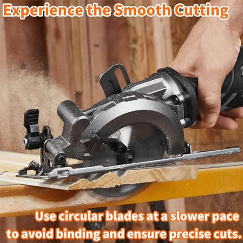 ENERTWIST 4-1/2 Inch 120T Circular Saw Blade 3/8 Inch (9.5mm) Arbor, Pack of 2-Pieces for Plywood, OSB, Paneling and Vinyl Siding Fast and Smooth Cutting Saw Blade