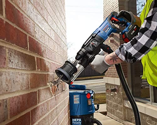 Bosch 18V EC Brushless SDS-Plus Bulldog 1-Inch Rotary Hammer Kit with CORE18V 4 Ah Advanced Power Battery with KickBack Control (Renewed)