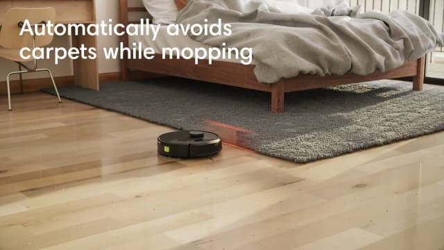 Roomba 105 Combo Robot Vacuum & Mop + AutoEmpty Dock - Self-Empties for 75 Days, Intense Power-Lifting Suction, LiDAR Navigation, Multiple Cleaning Modes, Avoids Mopping Carpet