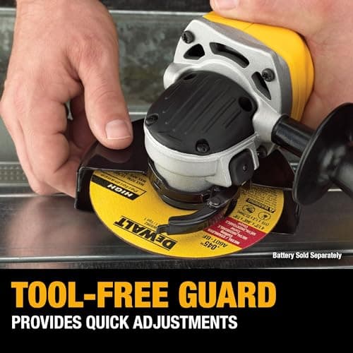 DEWALT 20V MAX 4-1/2 Inch Cordless Angle Grinder, Bare Tool Only (DCG412B)