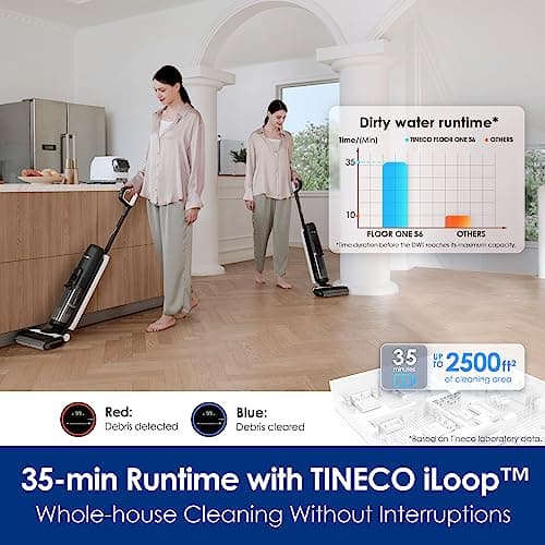 Tineco Floor ONE S6 Cordless Wet Dry Vacuum Floor Cleaner Washer Floor Cleaning Solution