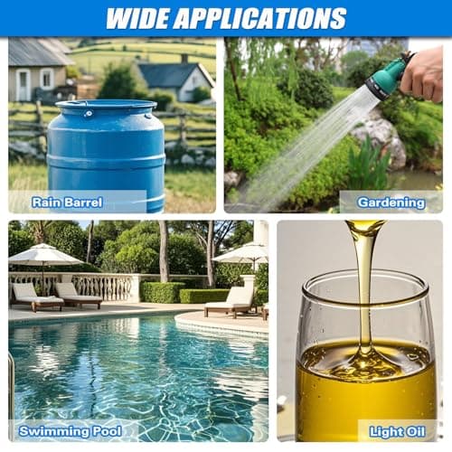 Drill Pump for Water 12Pcs, 750 GPH Electric Drill Pump with Water Hose, Oil Hose and Adapter, for Water, Gasoline, Garden, Rain Barrels(Black)