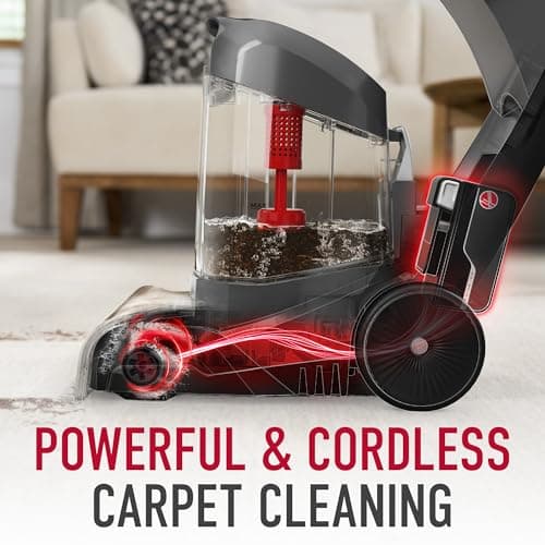Hoover ONEPWR SmartWash Cordless Carpet Cleaner Machine, Deep Cleaning Carpet Shampooer Machine, Pair with a Hoover Carpet Cleaner Solution for a Bright, Refreshed Home