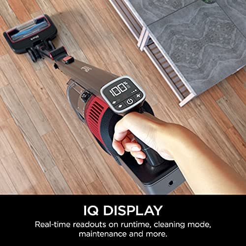 Shark Cordless Vertex Pro Lightweight Cordless Stick Vacuum with DuoClean PowerFins, HEPA Fitler, Anti-Allergen Complete Seal, LED Headlights, For Carpets & Hardfloors, Red, IZ662H