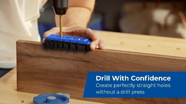 Kreg Portable Drilling Guide - 6 Hardened Drill Guides for Carpentry - Craftsman Tool Accessory