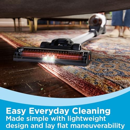 BLACK+DECKER POWERSERIES+ 20V MAX Cordless Stick Vacuum with LED Floor Lights, Lightweight, Removable Battery (BHFEA18D1)