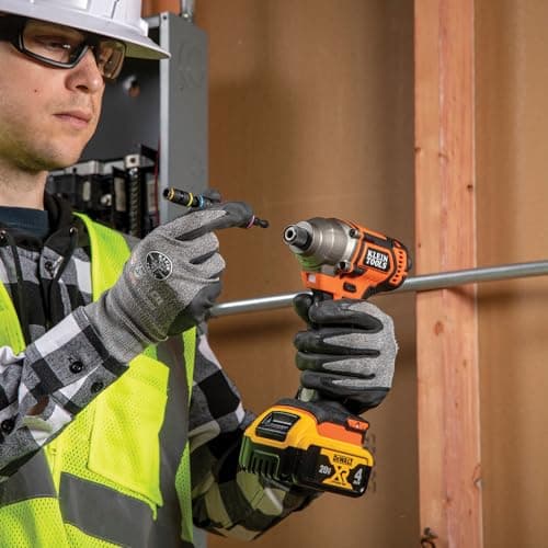 Klein Tools 65239 20-Piece Flip Socket Set with KNECT System and 32933M 6-in-1 Impact Flip Socket Set, 7-14mm