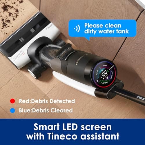 Tineco FLOOR ONE S7 FlashDry Smart Cordless Wet Dry Vacuum Cleaner & Floor Cleaning Solution