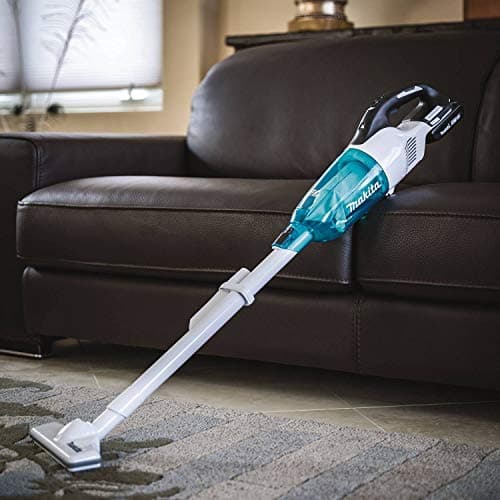 Makita XLC03R1WX4 18V LXT Lithium-Ion Compact Brushless Cordless Vacuum Kit, Trigger W/Lock (2.0Ah), White