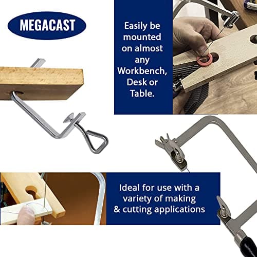 3 in 1 Professional Jeweler's Saw Set Saw Frame 144 Blades Wooden Pin Clamp Wood Metal