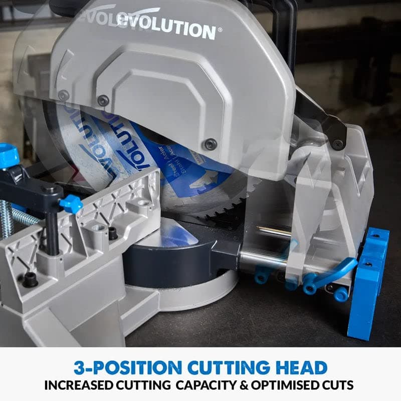 Evolution S355MCS 14" Metal Cutting Mitering Chop Saw/Heavy Duty